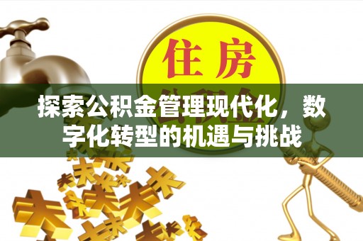 新津探索公积金管理现代化，数字化转型的机遇与挑战