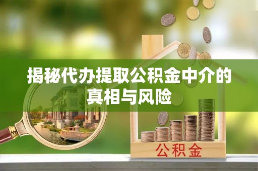 新津揭秘代办提取公积金中介的真相与风险
