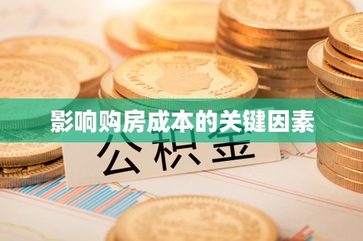 新津影响购房成本的关键因素