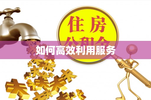 新津如何高效利用服务