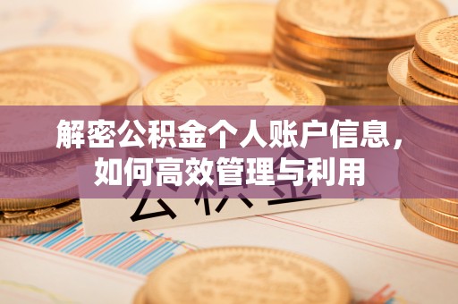 新津解密公积金个人账户信息，如何高效管理与利用